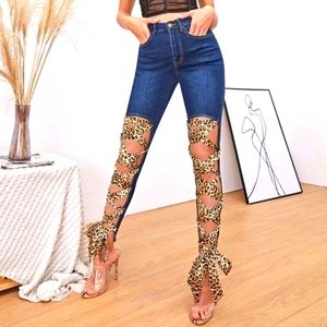 High Waist Stretch Skinny Jeans
